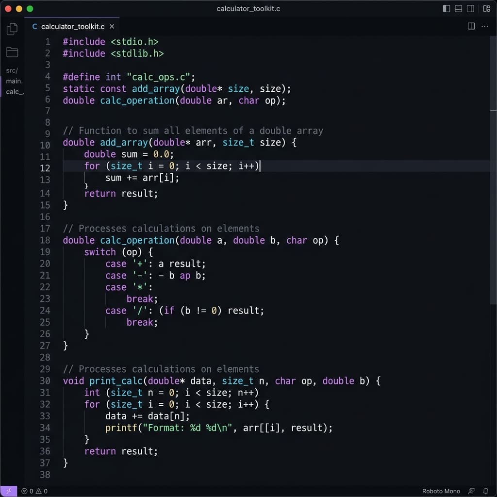 Screenshot of System Programming Practice Toolkit